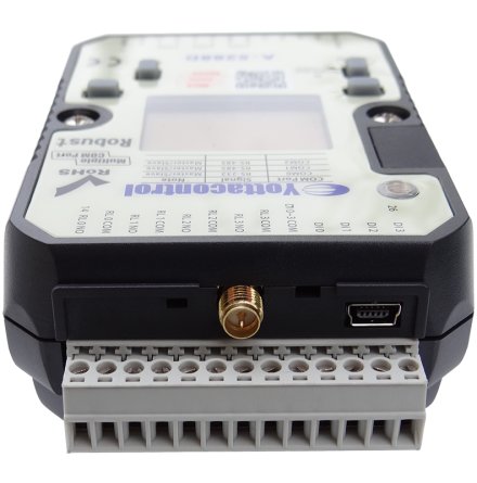 PLC med 4DI/4AI, 4 transistorutgångar, SD-kort, 10-30VDC